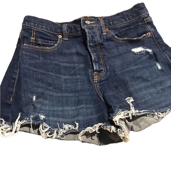 Old Navy size 6 sky hi A line higher high rise button fly excellent condition - Picture 1 of 2